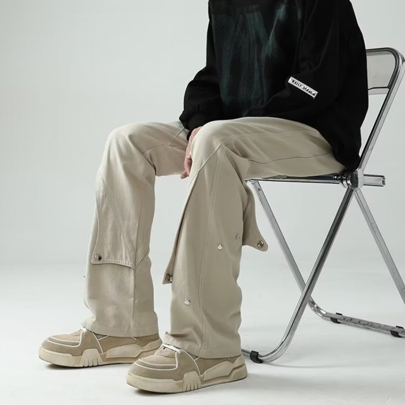 Button Fly Pants Black