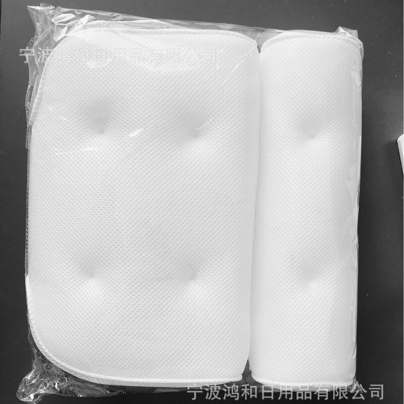 国境を越えて人気のバスタブ枕クッション3dネットバス枕吸盤付き滑り止めマットバスマット浴室枕|undefined