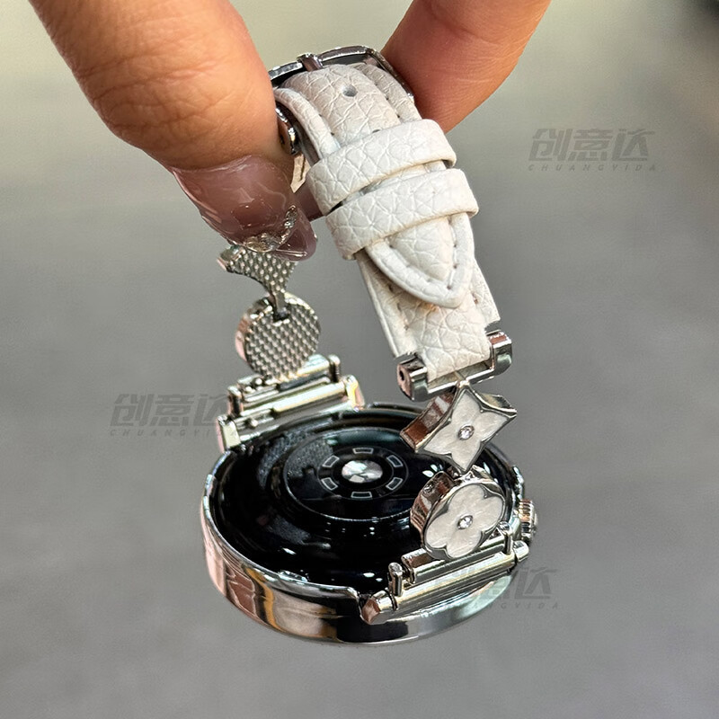 Suitable for Oppo Watch X2Mini Watch Pebbled Leather Strap New Women's Fashion and High-End Sense