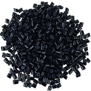 Black PC recycled material flame retardant grade high gloss high impact Plastic Raw Material particles high brightness