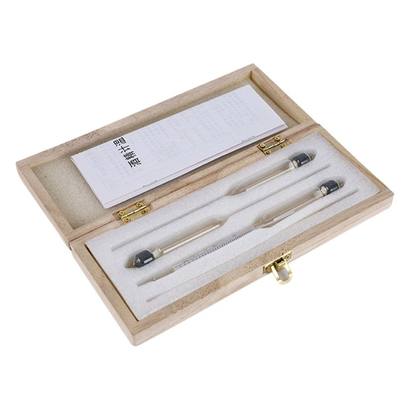 Измеритель спирта измеритель спирта для спирта точность 0-100 градусов 3 группы в деревянной коробке самопивоваренный дистиллированный ликер измеритель концентрации спирта