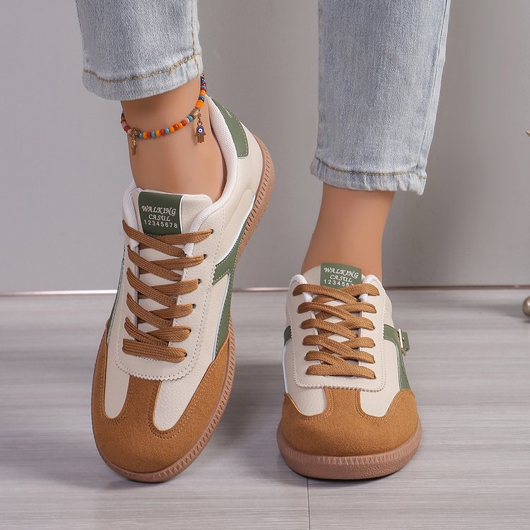 Zapatos deportivos clásicos de otoño 2025 nuevo temperamento de moda casual de alto nivel de alto valor de la cara zapatos deportivos de moda