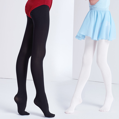Children's pantyhose thin dance summer white stockings baby girls leggings practice performance dance socks