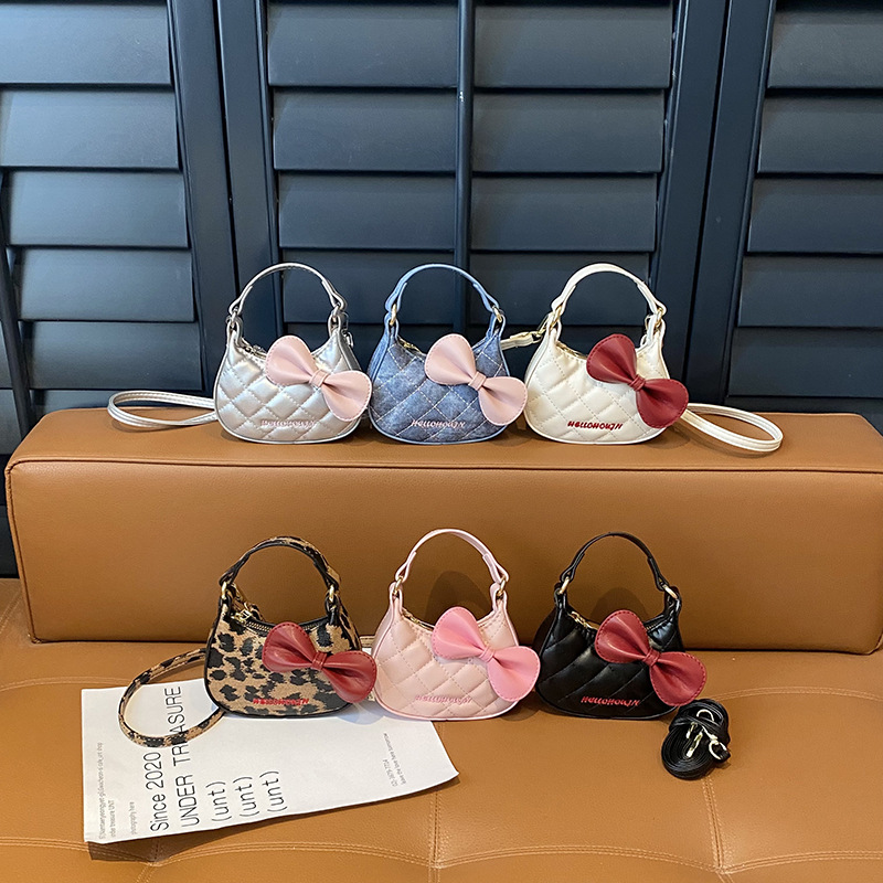 Bolsos para niños, lindos gatos, bolsos de hombro, mini bolsos, bolsos de arco, bolsos de accesorios