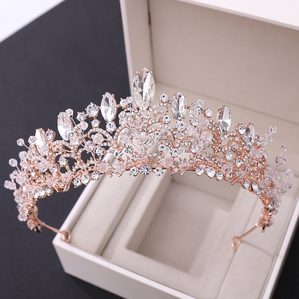 Sucré Couronne Alliage Incruster Strass Couronne 1 Pièce display picture 4