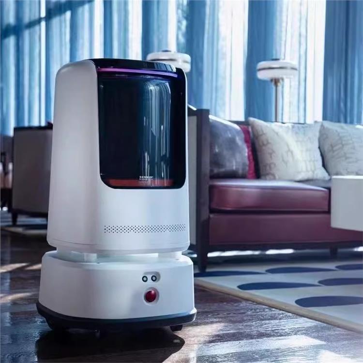 九号飞碟配送酒店外卖送物自动乘梯智能送餐机器人