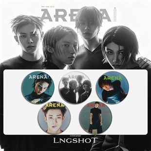 Значок и брелок-зеркало LNGSHOT Arena жесть