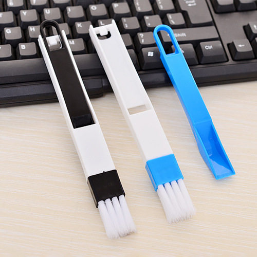 Window groove brush groove brush 2-in-1 dustpan brush keyboard cleaning brush with dustpan crevice brush dead corner cleaning brush