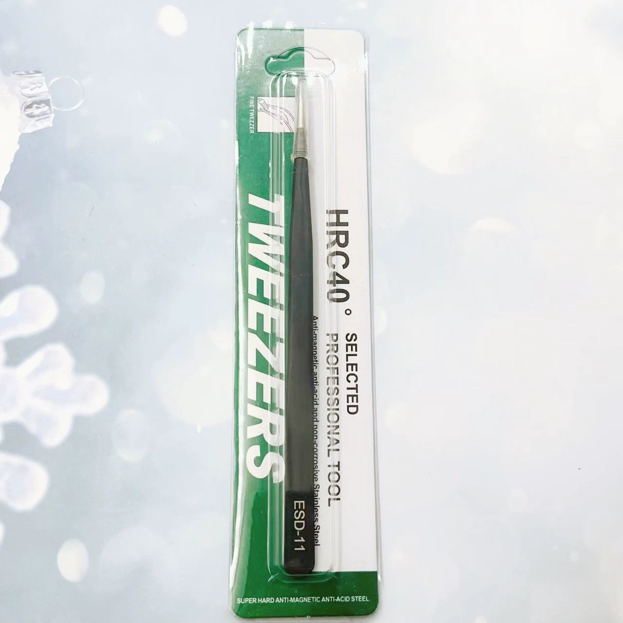 Tweezers stainless steel, 1.5mm, 2mm