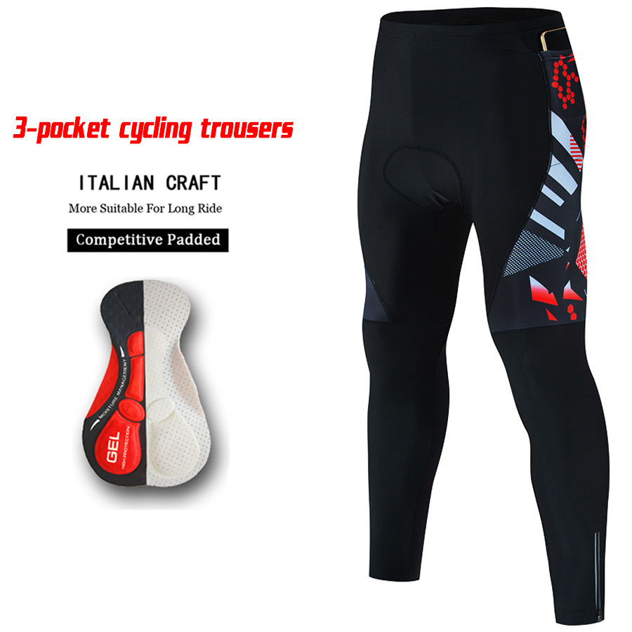 Spring and Autumn Men's Riding Suit Pants Quick-drying Moisture-wicking Road Bike Mountain Bike Slim-fit Sunscreen Amazon