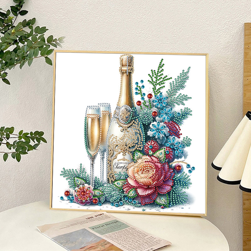 Pintura de Diamantes 5D con Forma Irregular de Princesa de Fantasía, Pintura de Diamantes DIY, Pintura de Diamantes con Puntos de Cristal, 30×30