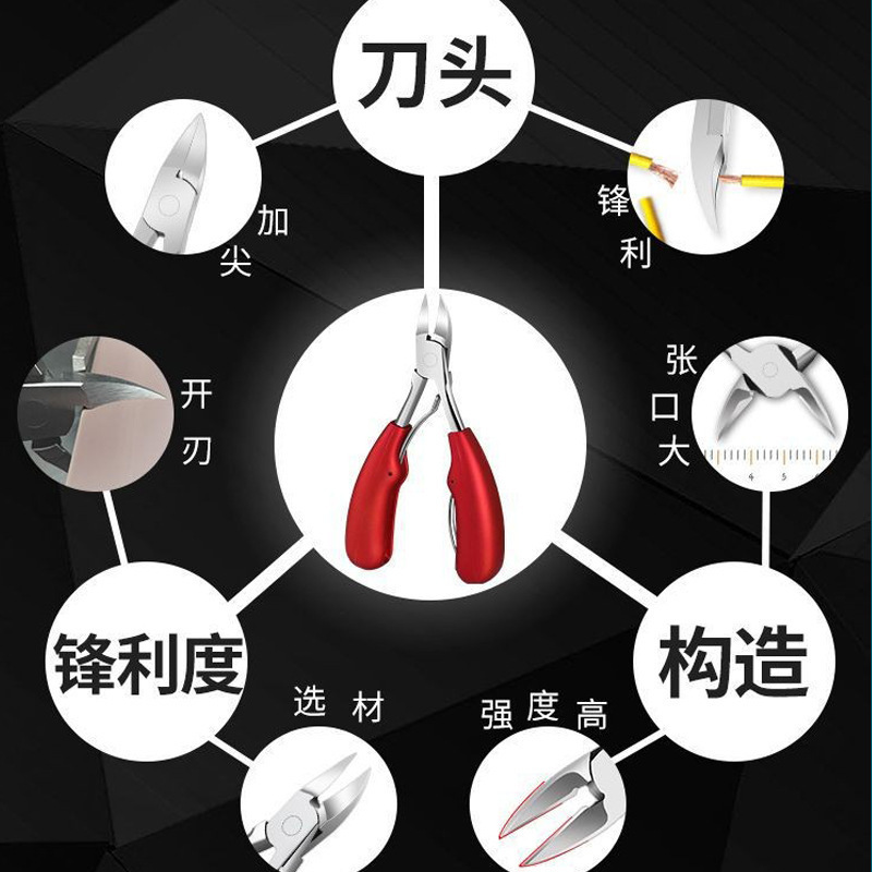 Factory direct sales eagle beak nail clipper, large nail clipper set for toenail and ingrown nail care, for nail groove inflammation.