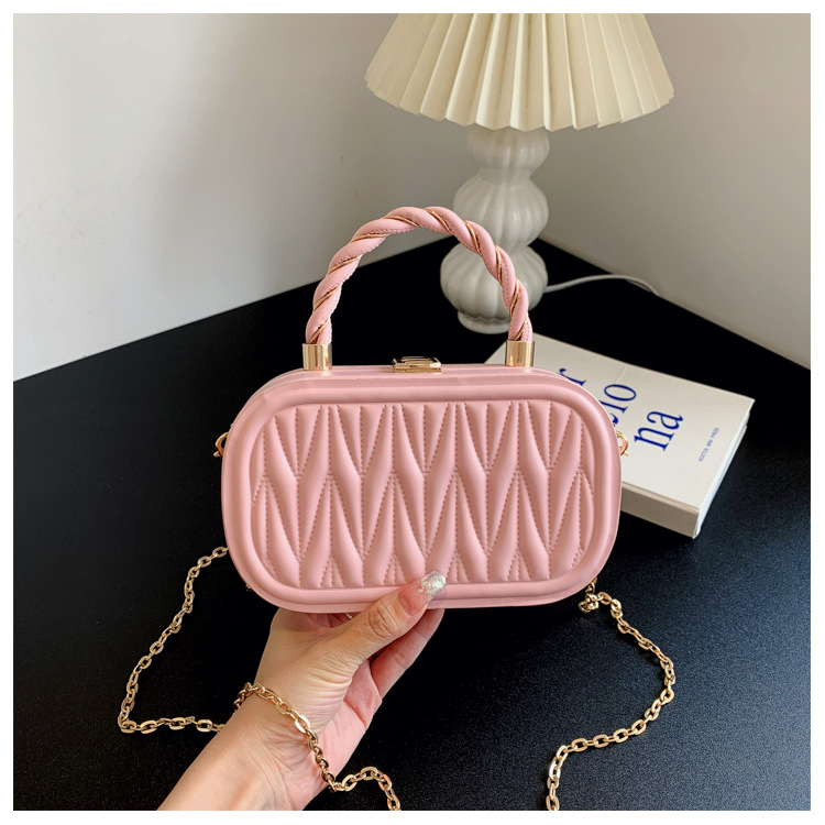 Bolsos de alta sensación para mujeres 2022 nueva moda caja de mano bolsa de maquillaje cadena de hombro bolso pequeño