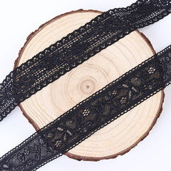 Elastic black lace floral edge DIY clothing accessories, exquisite inner clothing decorations, skirt edge wide lace accessories