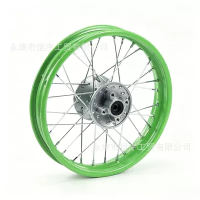 rim drum core hub 1.4x17.2inch: Motorcycle wheel hub - rear-wheel-hub-185x14-green-rim