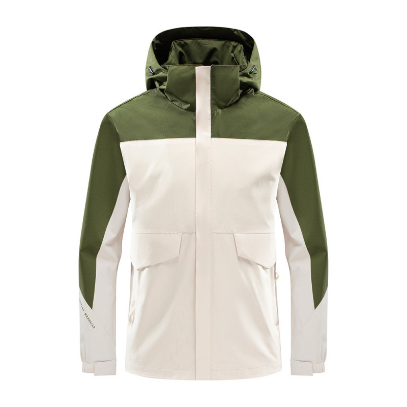 Ropa de asalto de una sola capa pareja de otoño y invierno al aire libre cálida chaqueta de montaña camping a prueba de viento a prueba de rociadores abrigo