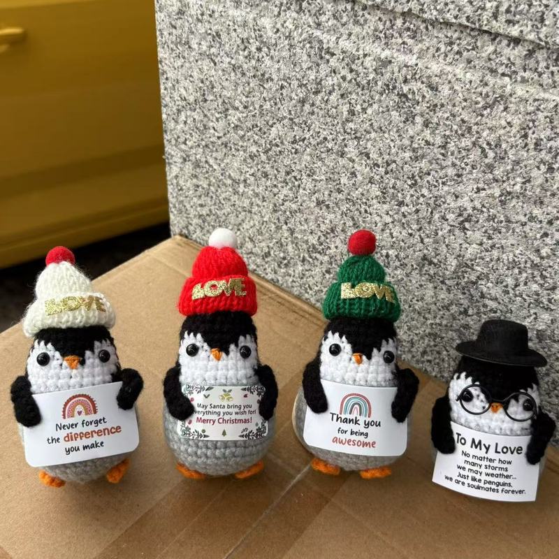 亚马逊新品毛线钩织圣诞老人玩偶手工编织圣诞树圣诞雪人节日摆件|undefined