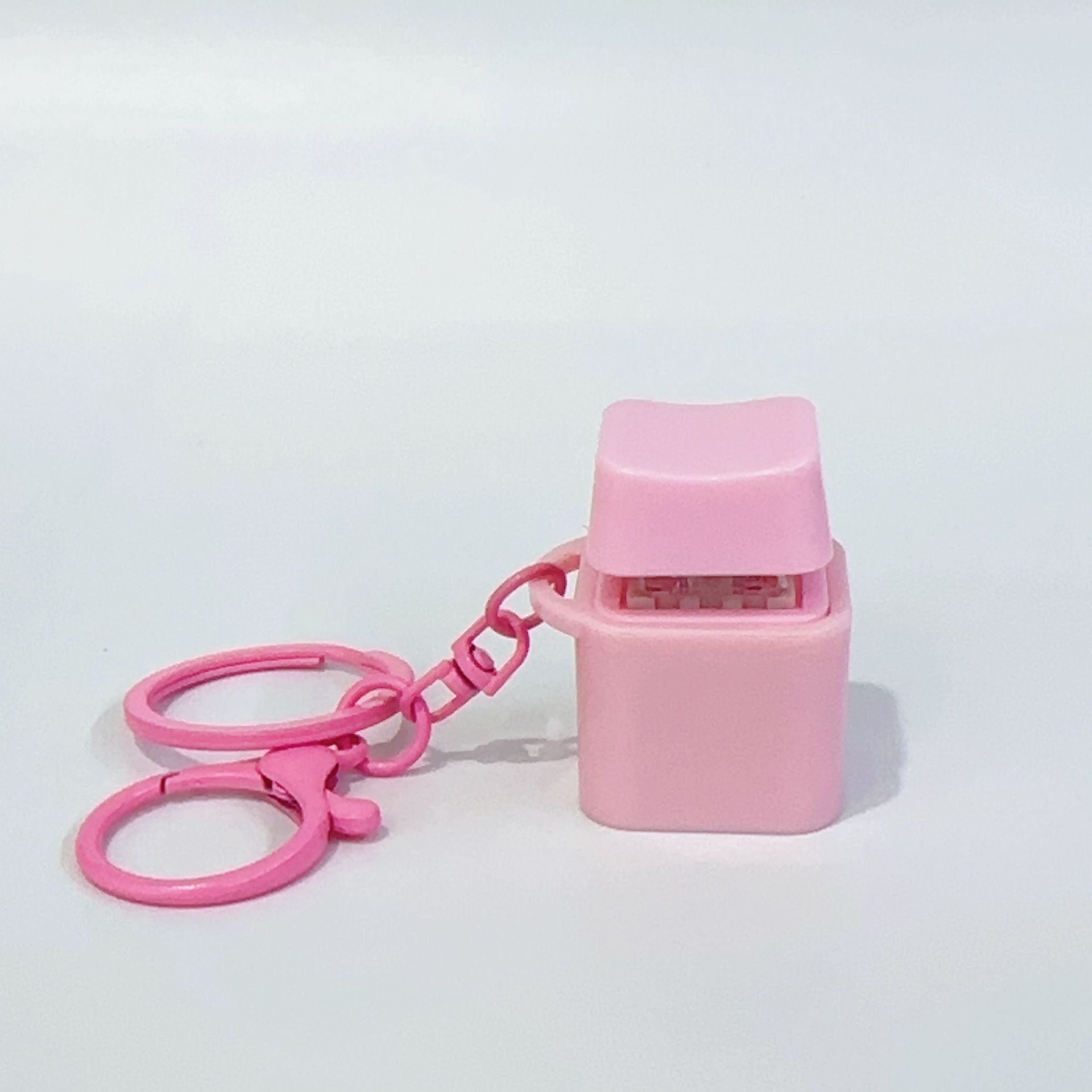 Pink square colorful lobster clasp