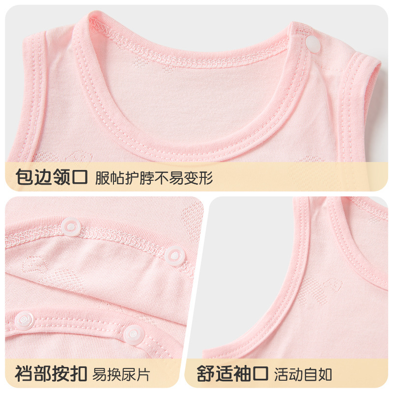 Baby summer jacket newborn chaleco delgado para hombres y mujeres, chaleco de triángulo, ropa de verano para niños pequeños, ropa de bebé image 4