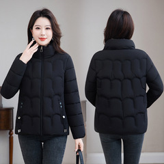 妈妈装棉衣冬季短款羽绒棉服加厚外套2025新款中老年保暖宽松棉袄
