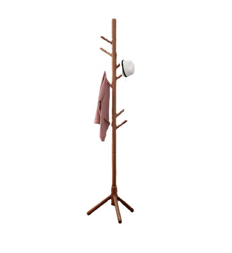 Coat rack floor-standing vertical clothes rack Internet celebrity clothes rack bedroom living room simple solid wood clothes drying rack direct sales wholesale