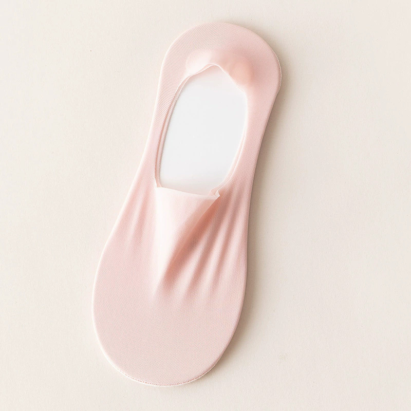 女性用夏用薄型ボートソックス、女性用浅い口の見えないソックス、シリコン滑り止め、脱落防止、吸汗性、通気性のある女性用アイスシルクソックス|undefined