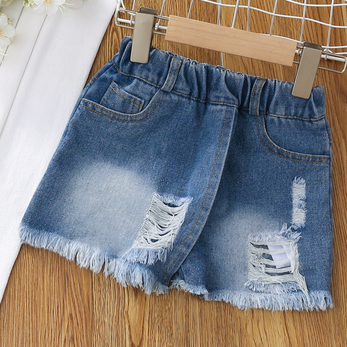 Джинсовая юбка, спортивные леггинсы с шортами, комплект, летняя одежда, штаны, летняя юбка на девочку, милые шорты