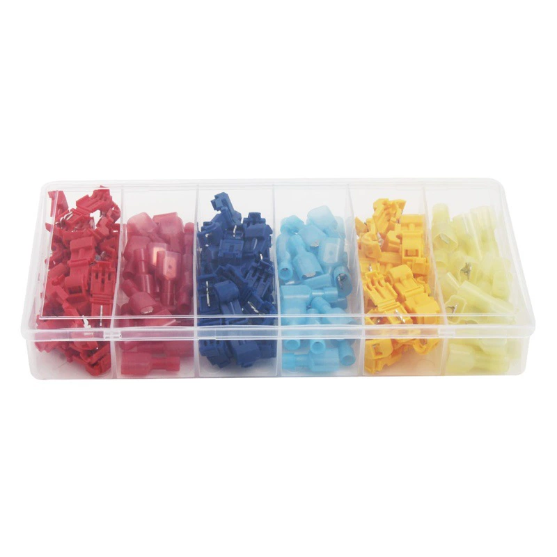 Набор быстроразъемных соединителей для проводов (60/120/480 шт.) с нейлоновыми вставками, в коробке, без повреждений при сборке