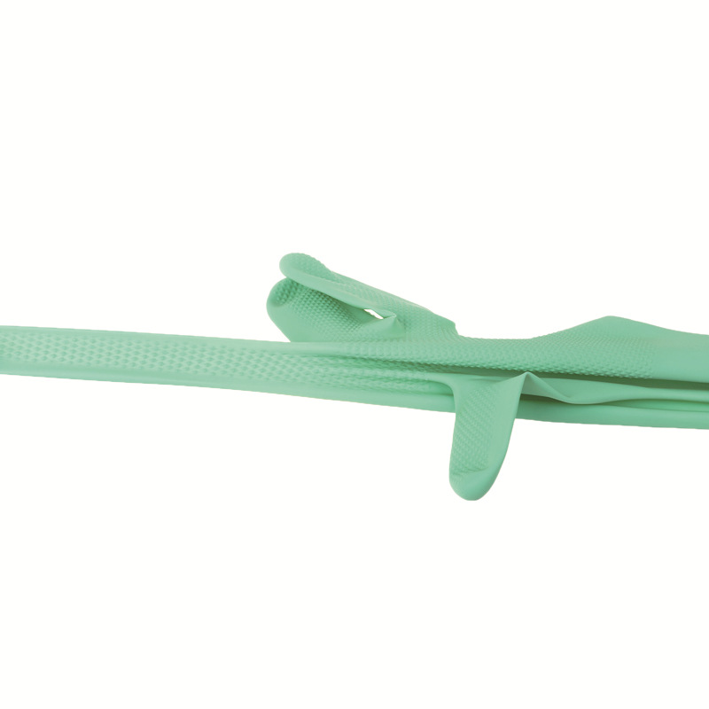 Hogar a prueba de agua guantes de limpieza de la cocina durable engrosada guantes de goma ropa del hogar lavavajillas guantes de goma