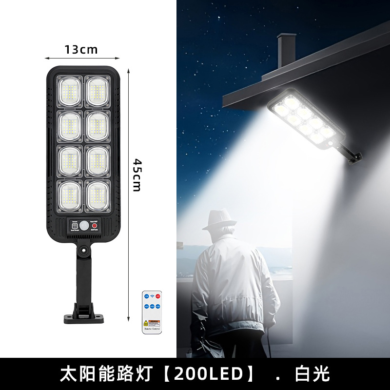 procesamiento personalizado lámpara de calle solar iluminada lámpara de patio al aire libre integrada inducción de movimiento humano lámpara de pared doméstica