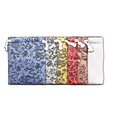 13*17 thickening Beaded bag high-grade Wenwan Bag Hand string Suede Storage jade Jewellery Including pulp