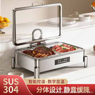 304 Stainless Steel Buffet Oven Breakfast Buffet Insulation Oven Visual Hydraulic Hotel Meal Oven Heating Oven Commercial Cross-Border