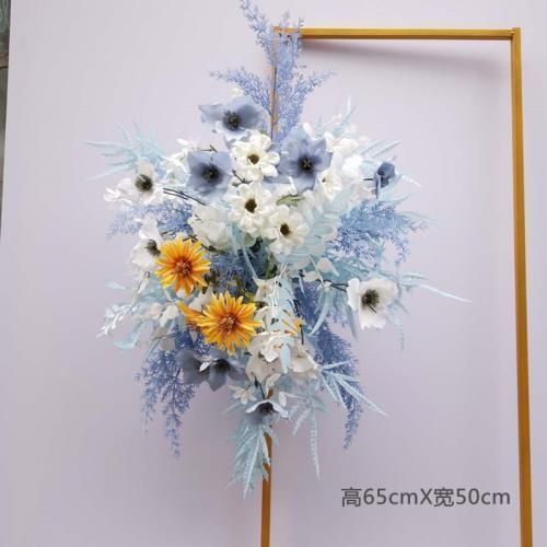 婚庆仿真花道具仿真路引花背景架拐角花铁艺几何屏风挂花橱窗酒店|undefined