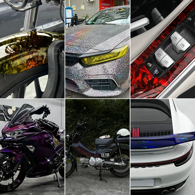 Flower Carbon Fiber Body | Auto Color Change Film