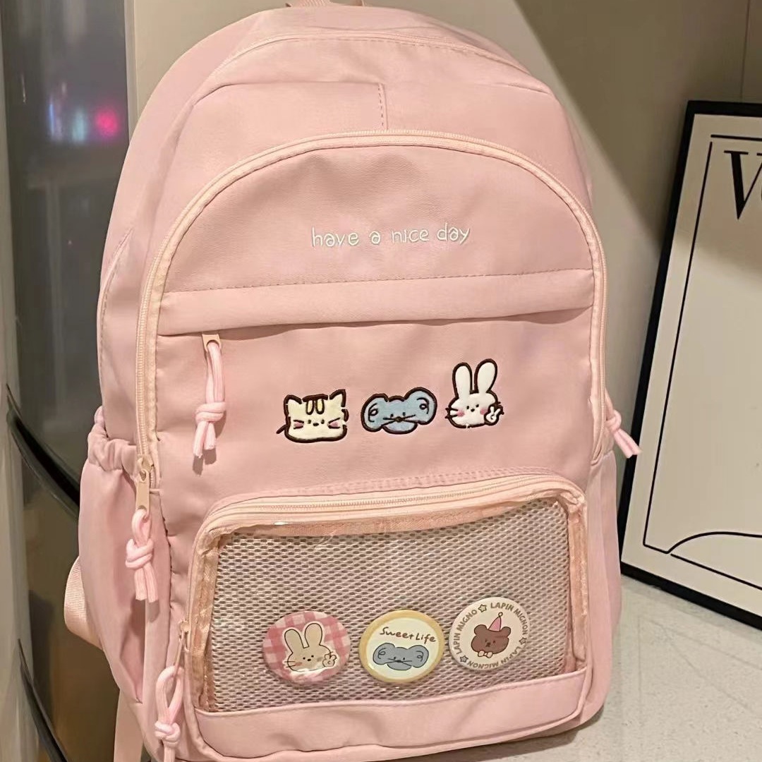 【加工定制】小清新书包女大学生小众简约ins初中生高中
