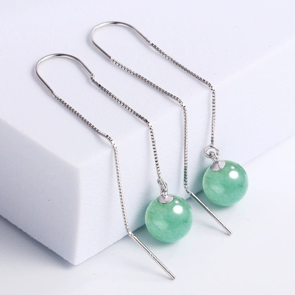 Earrings jade
