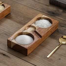 木质调味托盘跨境新款相思木蘸料盘日式实木烧烤调料味香精放置盘