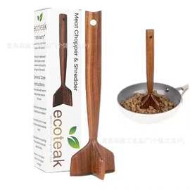 跨境木质土豆捣碎器肉类捣碎器多功能厨房烹饪工具餐厅木质捣棍子