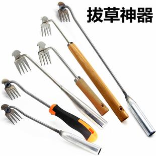 Grass pulling hook grass artifact weeding tool sq drafting household seedling lifting device small flower wild vegetable shovel stainless steel shovel green
