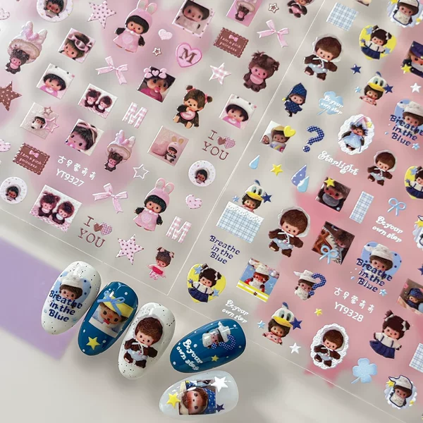 Ant-themed nail art stickers, Ruby stickers, cute cartoon nail art stickers, nail decoration stickers, wholesale from the manufacturer, YT9327