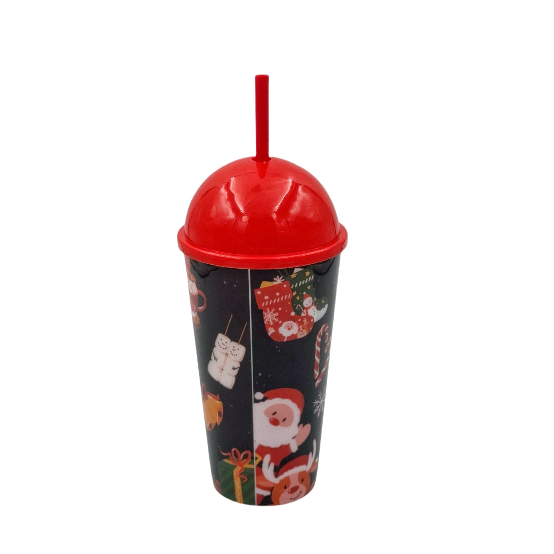 Cartoon PP tazas de plástico de 580ml tazas de bebida de Navidad de grado alimenticio tazas de fiesta regalos de Navidad