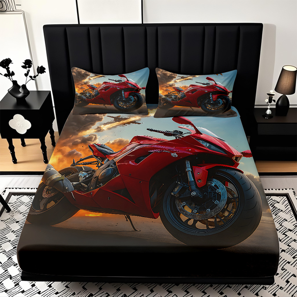 TEMU / JIT serie de motocicleta fría transfronteriza impresión digital de alta definición caja de cama de polirido fábrica directa