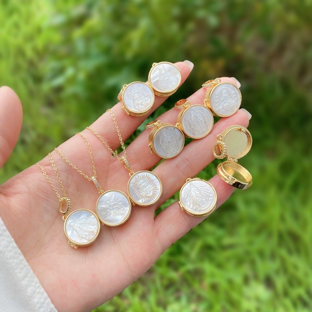 10g Weight Lobster Trigger Clasp Closure Clasp Closure Type Copper Pendant Material Wholesale Jewelry Elegant Vintage Style Human Geometric Copper Shell Plating Cable Chain Pendant Necklace