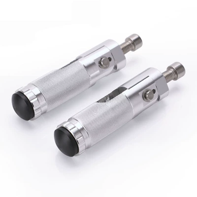 Motorcycle Modification Accessories Cnc Motorcycle pedals - silver