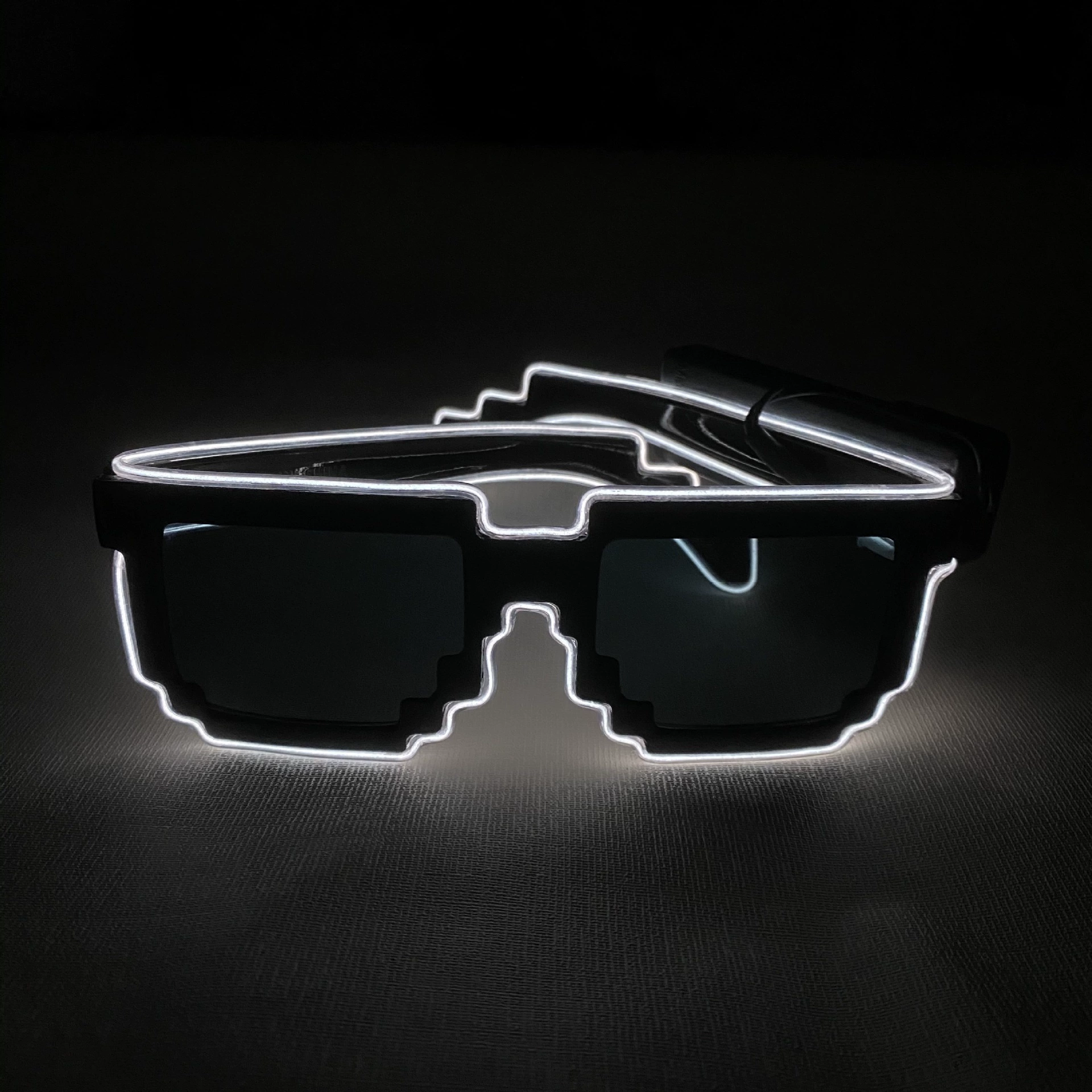 Мода EL светящиеся холодного света очки беспроводной новые персонализированные EL светящиеся очки EL холодный свет светящиеся очки Пзготовителей