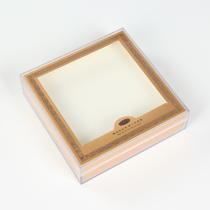 批发海参鹿茸片西洋参灵芝燕窝虫草滋补品包装盒塑料盒亚克力定制