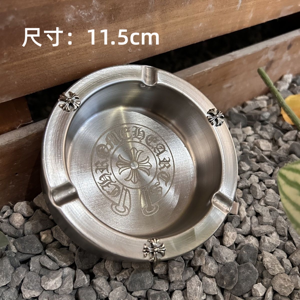 Chrome Hearts CH Plus Ashtray Silver