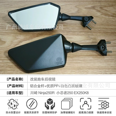 Motorcycle rearview mirror Ninja250R Horizon Little Ninja