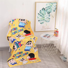 可爱卡通小新超细纤维成人洗澡游泳浴巾旅行便携沙滩巾运动长毛巾