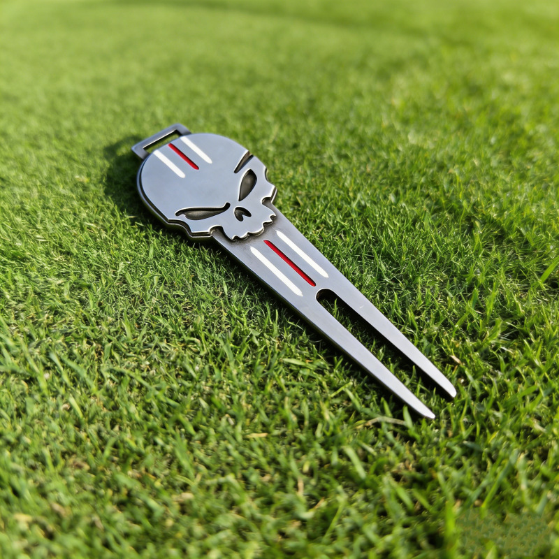 高尔夫球叉果岭叉新款锌合金修复叉金属GOLF球场配件用品修补草皮